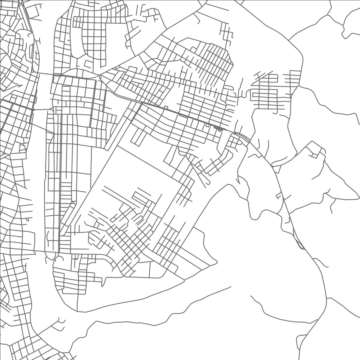 ROAD MAP OF QUEVEDO, ECUADOR BY MAPBAKES