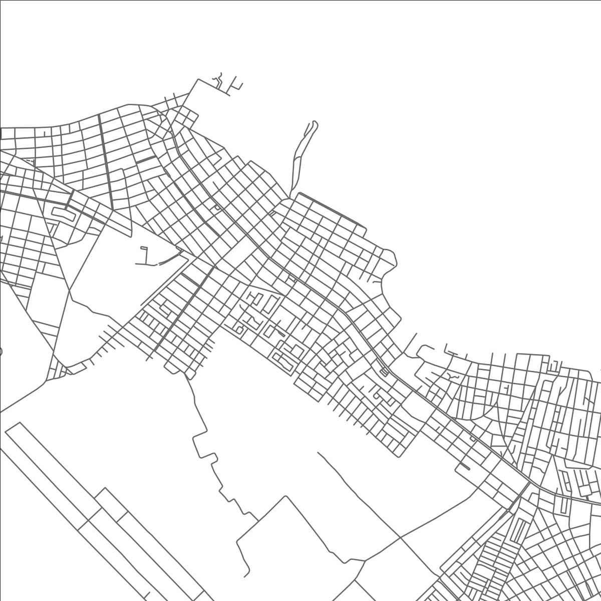 ROAD MAP OF SALINAS, ECUADOR BY MAPBAKES