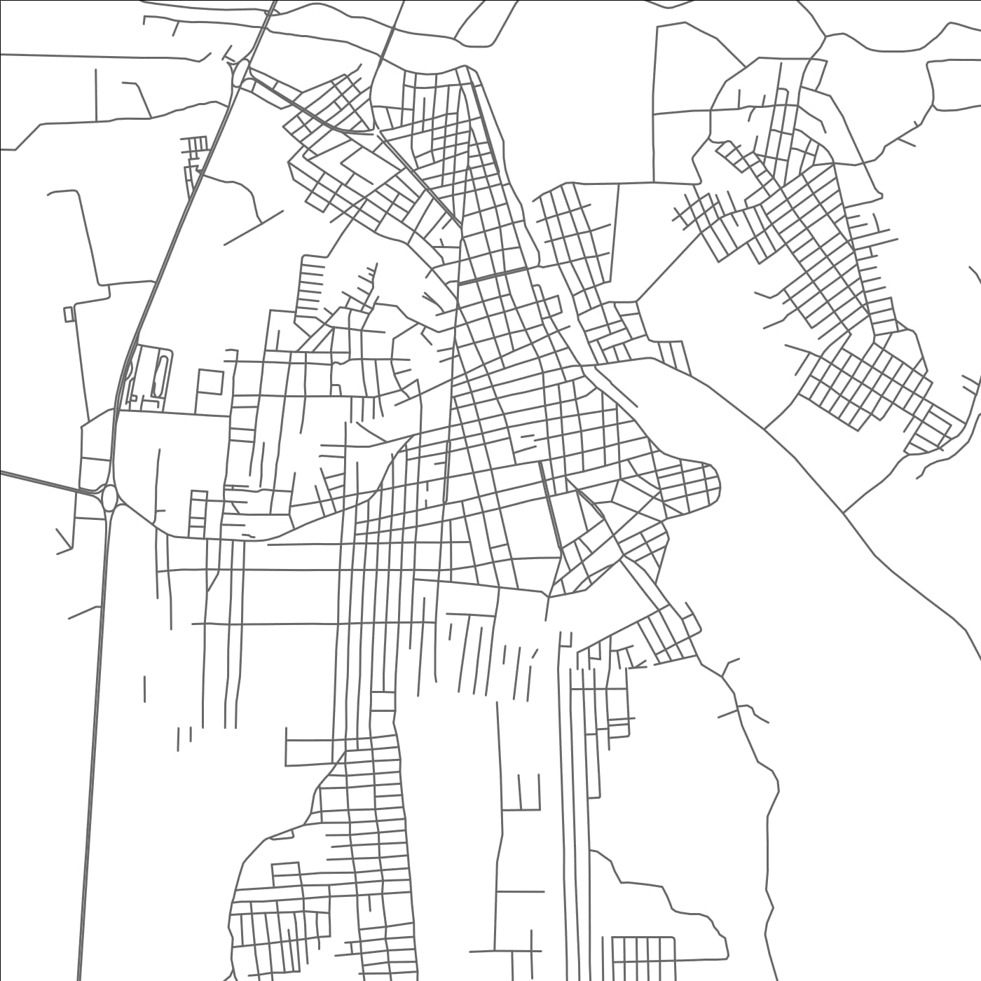 ROAD MAP OF SANTA ROSA, ECUADOR BY MAPBAKES