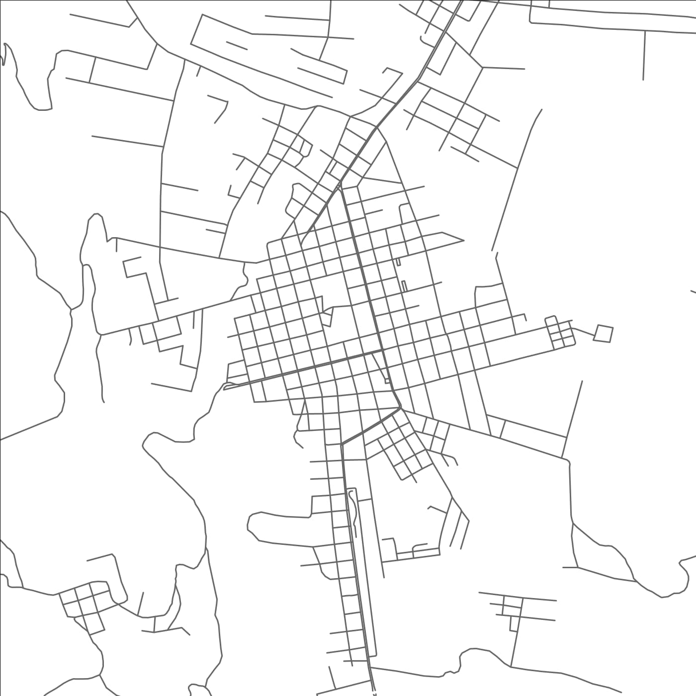 ROAD MAP OF SUCUA, ECUADOR BY MAPBAKES