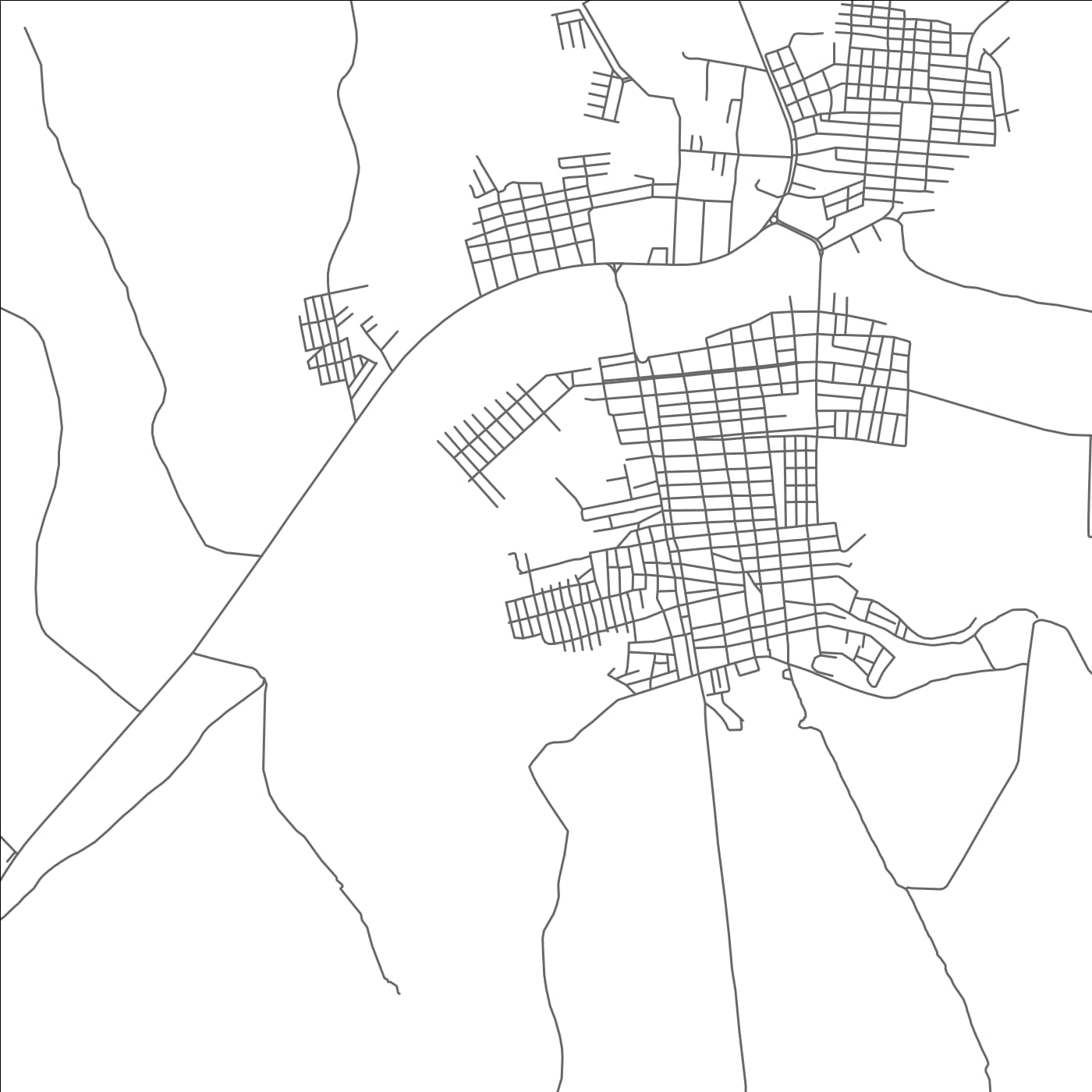 ROAD MAP OF VENTANAS, ECUADOR BY MAPBAKES