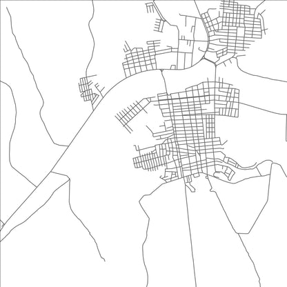 ROAD MAP OF VENTANAS, ECUADOR BY MAPBAKES