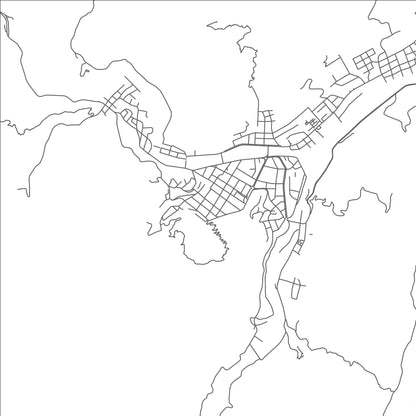 ROAD MAP OF ZAMORA, ECUADOR BY MAPBAKES