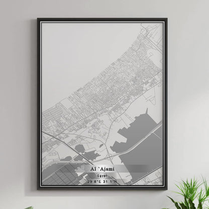 ROAD MAP OF AL `AJAMI, EGYPT BY MAPBAKES