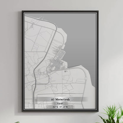 ROAD MAP OF AL MATARIYAH, EGYPT BY MAPBAKES