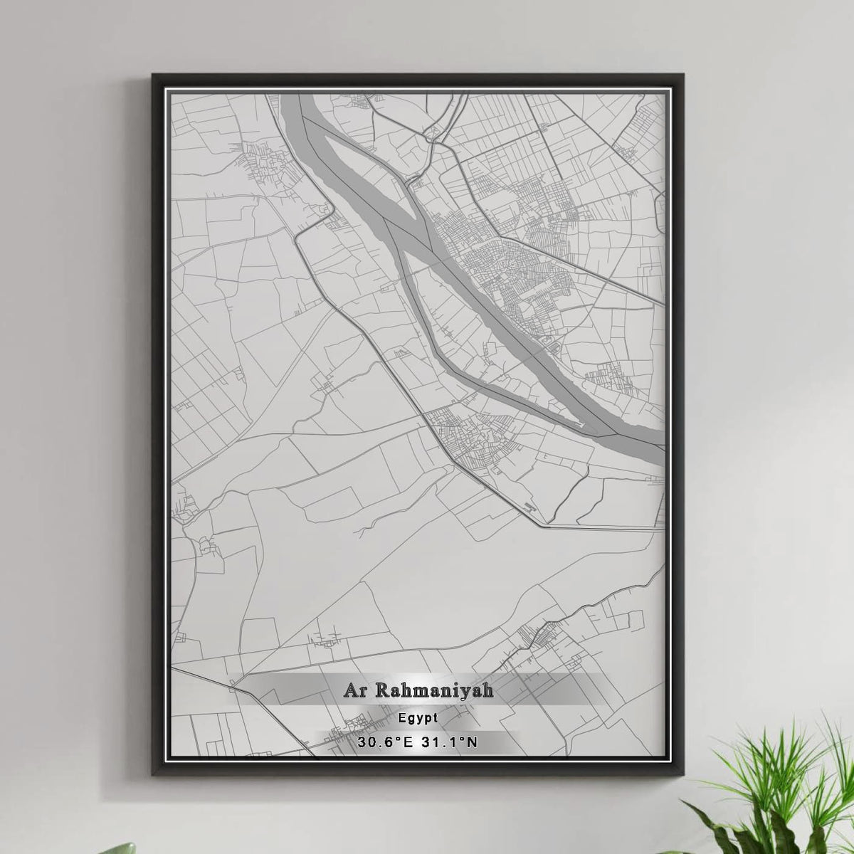 ROAD MAP OF AR RAHMANIYAH, EGYPT BY MAPBAKES