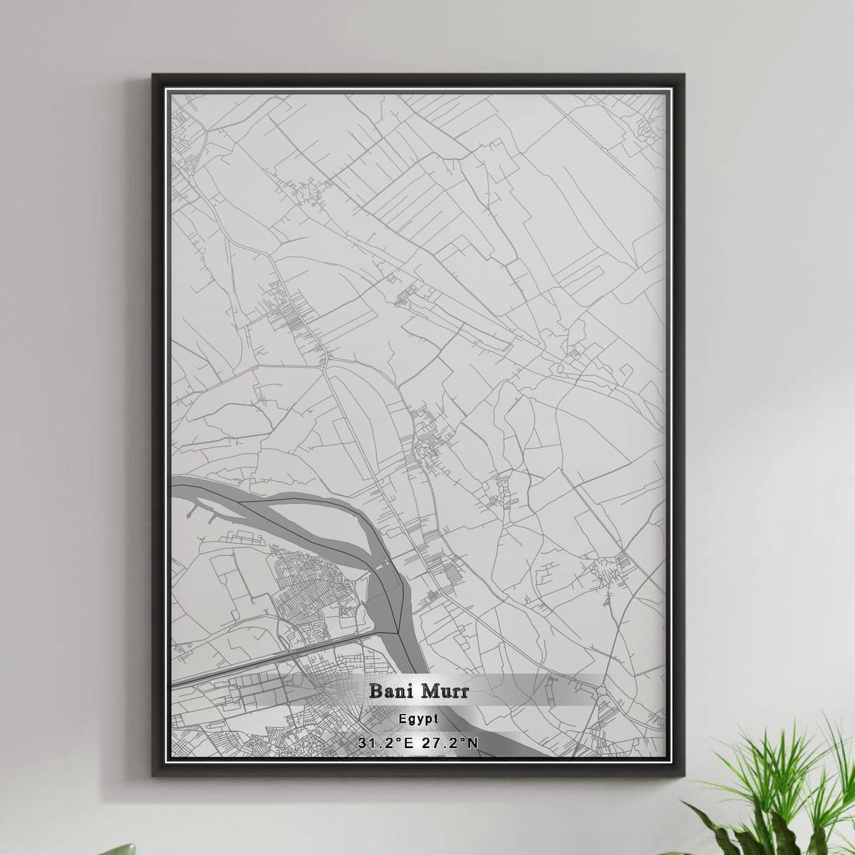 ROAD MAP OF BANI MURR, EGYPT BY MAPBAKES