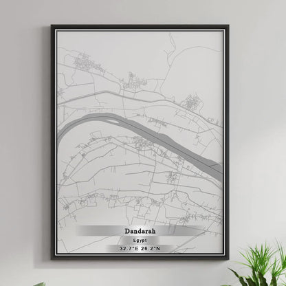 ROAD MAP OF DANDARAH, EGYPT BY MAPBAKES