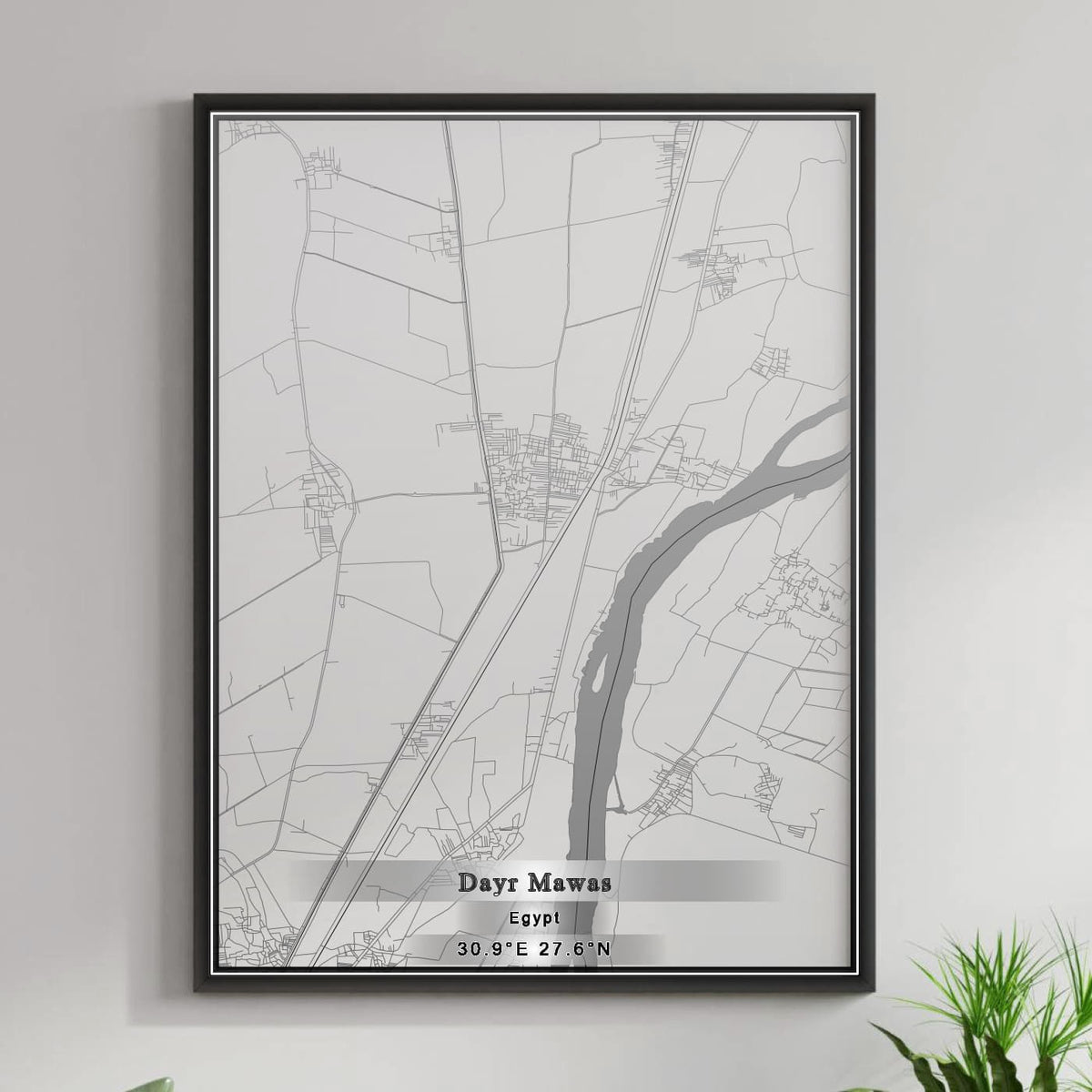 ROAD MAP OF DAYR MAWAS, EGYPT BY MAPBAKES