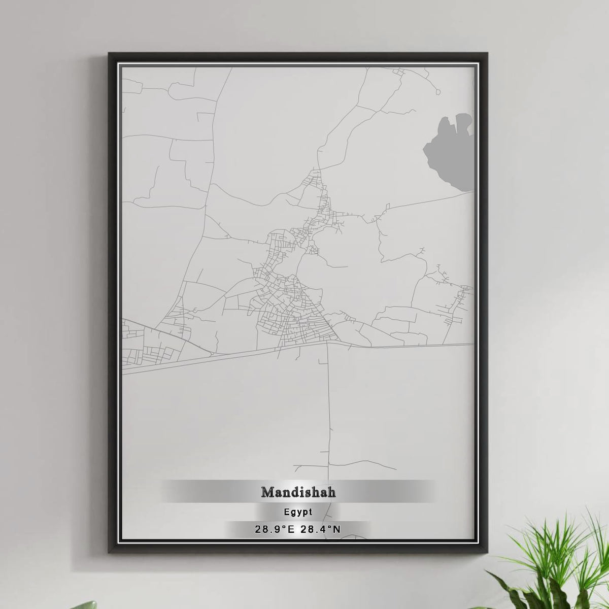 ROAD MAP OF MANDISHAH, EGYPT BY MAPBAKES