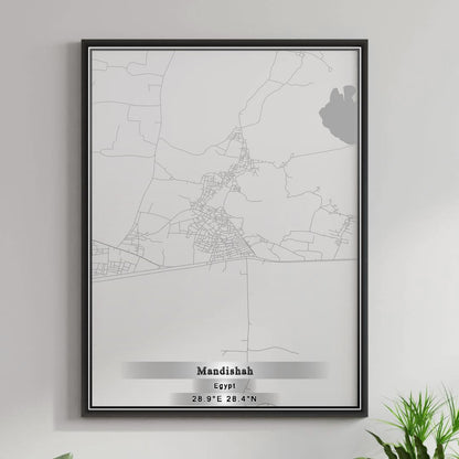 ROAD MAP OF MANDISHAH, EGYPT BY MAPBAKES