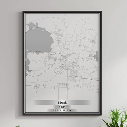 ROAD MAP OF SIWAH, EGYPT BY MAPBAKES