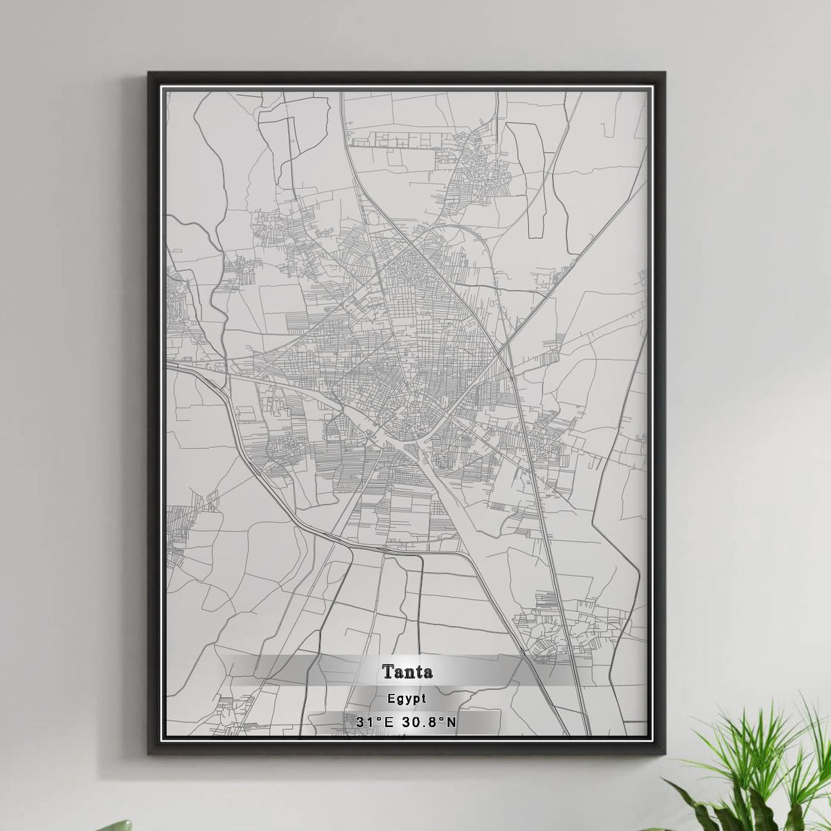 ROAD MAP OF TANTA, EGYPT BY MAPBAKES