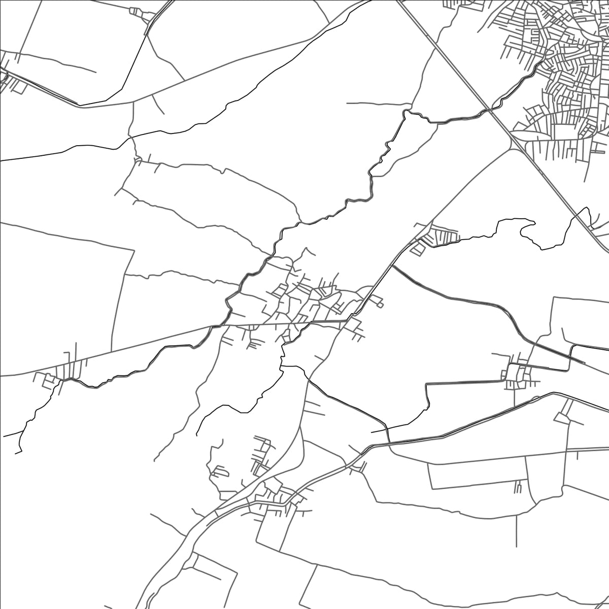 ROAD MAP OF ABJIJ, EGYPT BY MAPBAKES