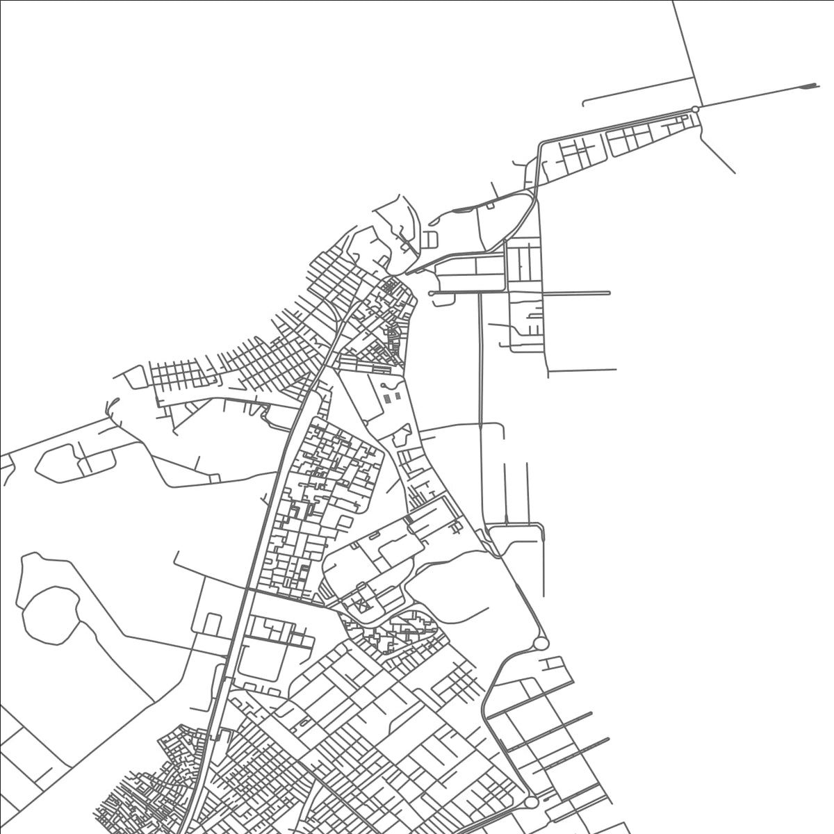 ROAD MAP OF ABU QIR, EGYPT BY MAPBAKES