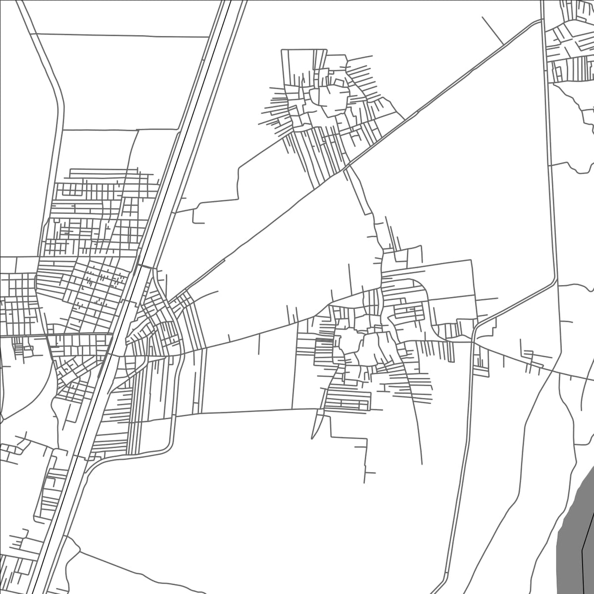ROAD MAP OF ABU QURQAS, EGYPT BY MAPBAKES