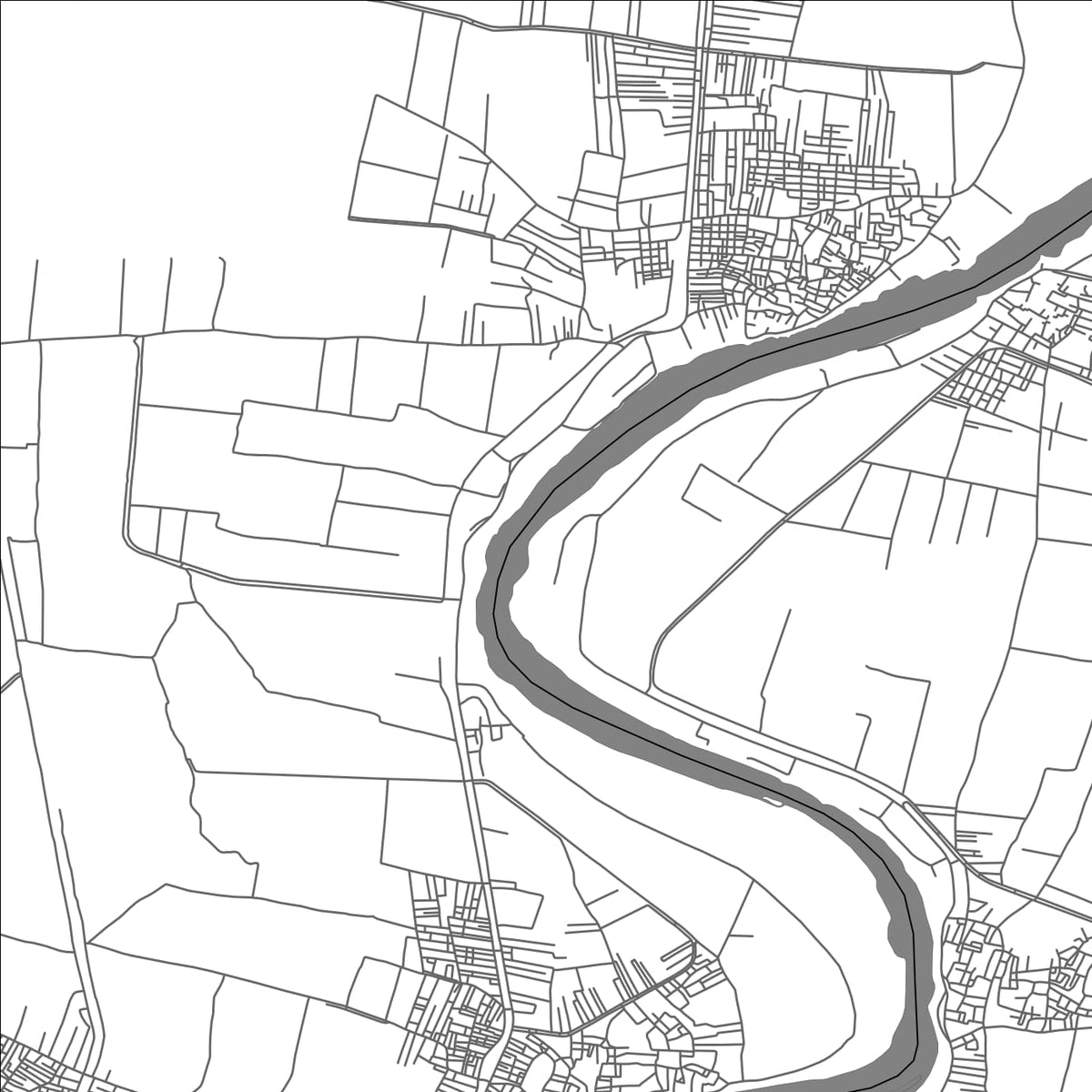 ROAD MAP OF ABU SIR BANA, EGYPT BY MAPBAKES