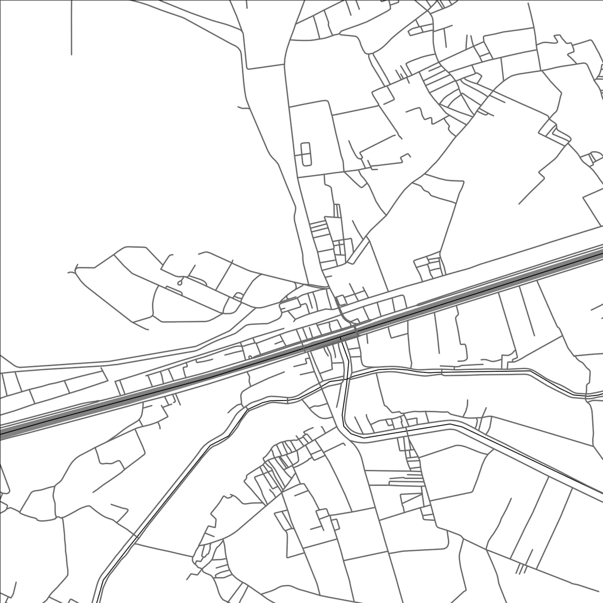ROAD MAP OF ABU SUWAYR, EGYPT BY MAPBAKES
