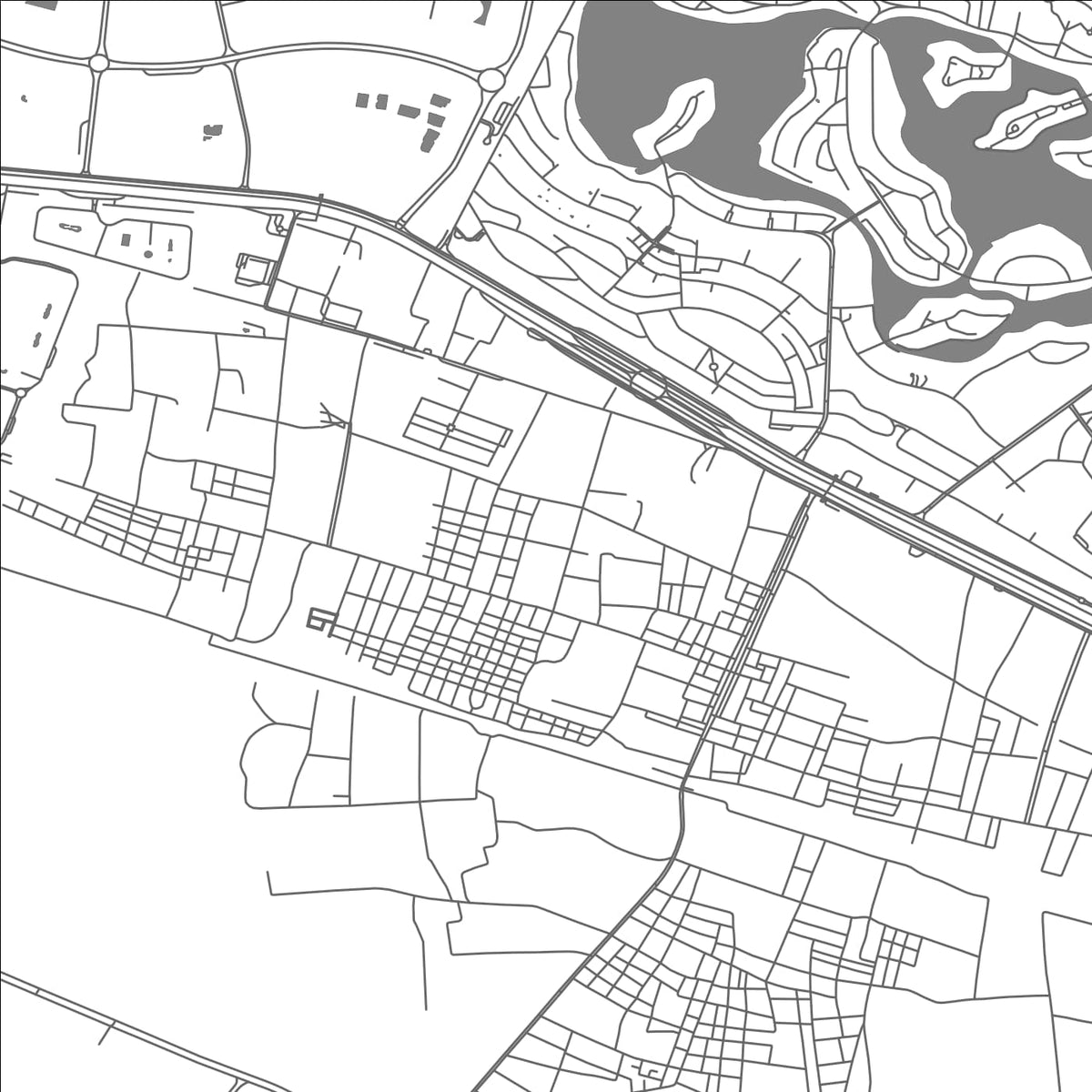 ROAD MAP OF AL `ALAMAYN, EGYPT BY MAPBAKES