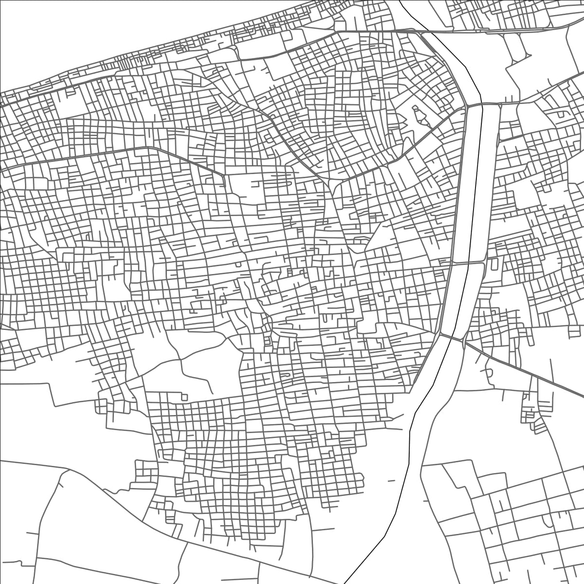 ROAD MAP OF AL `ARISH, EGYPT BY MAPBAKES