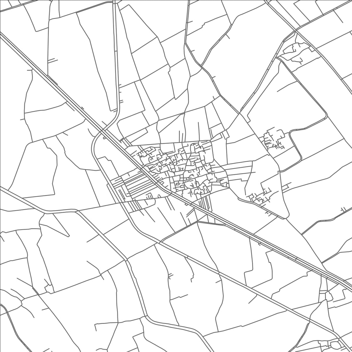 ROAD MAP OF AL BADARI, EGYPT BY MAPBAKES