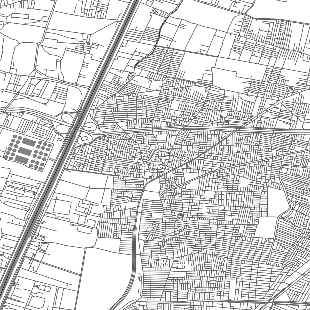 ROAD MAP OF AL KHANKAH, EGYPT BY MAPBAKES
