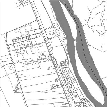 ROAD MAP OF AL MINYA, EGYPT BY MAPBAKES