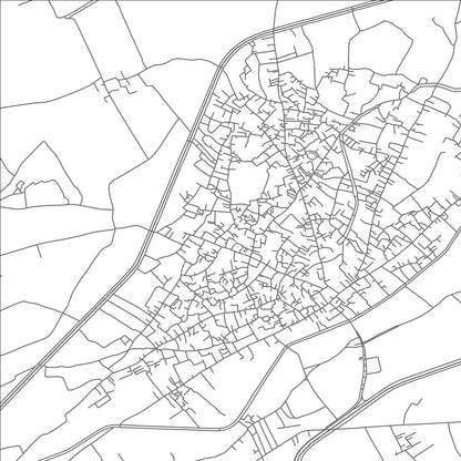 ROAD MAP OF AL QURAYN, EGYPT BY MAPBAKES