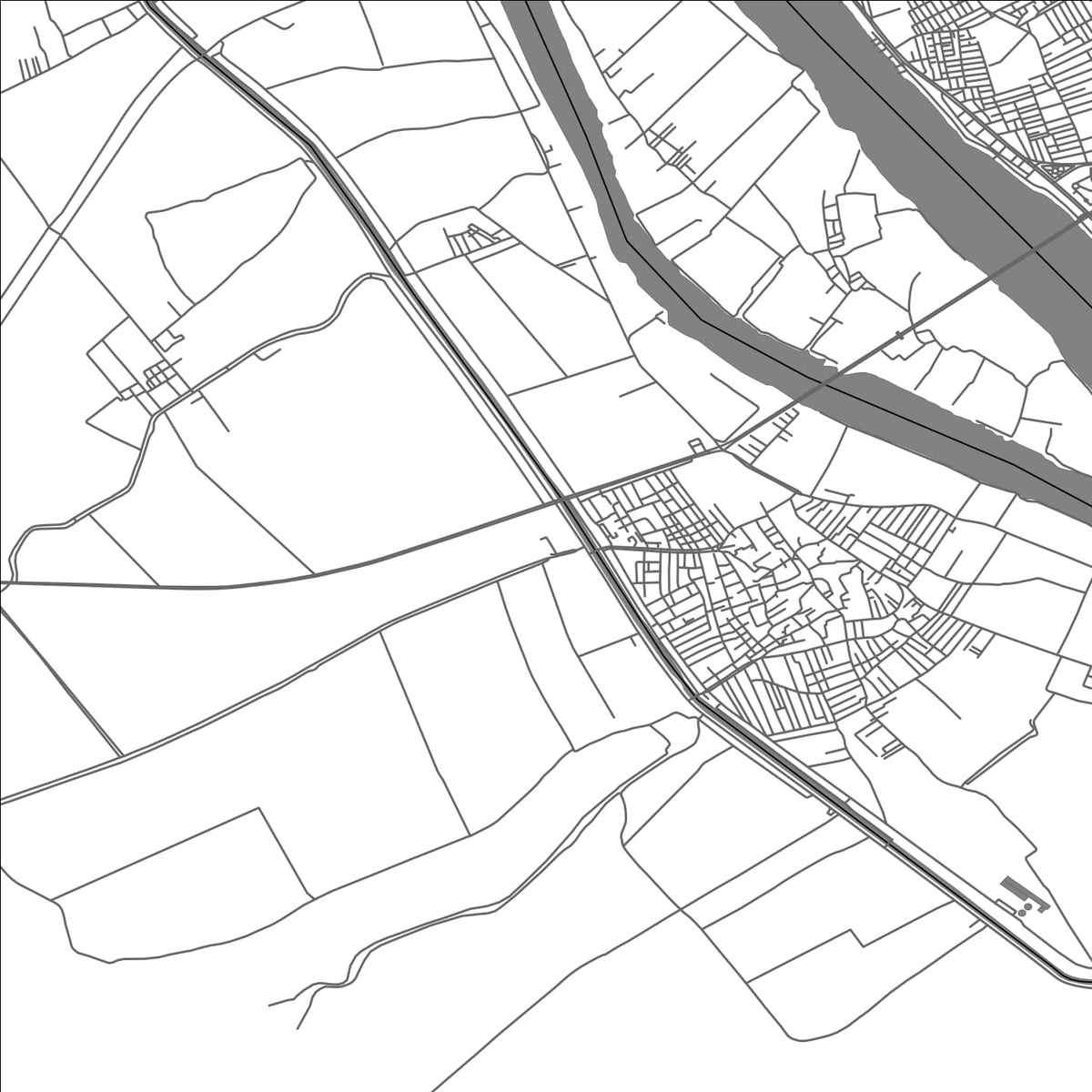 ROAD MAP OF AR RAHMANIYAH, EGYPT BY MAPBAKES