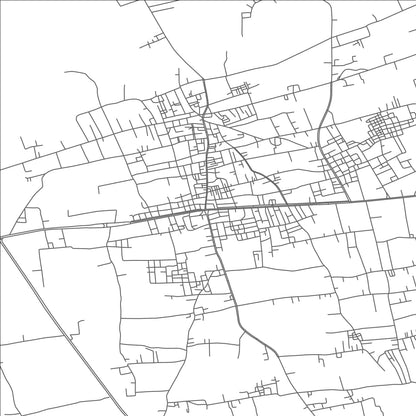 ROAD MAP OF ASH SHAYKH ZUWAYD, EGYPT BY MAPBAKES