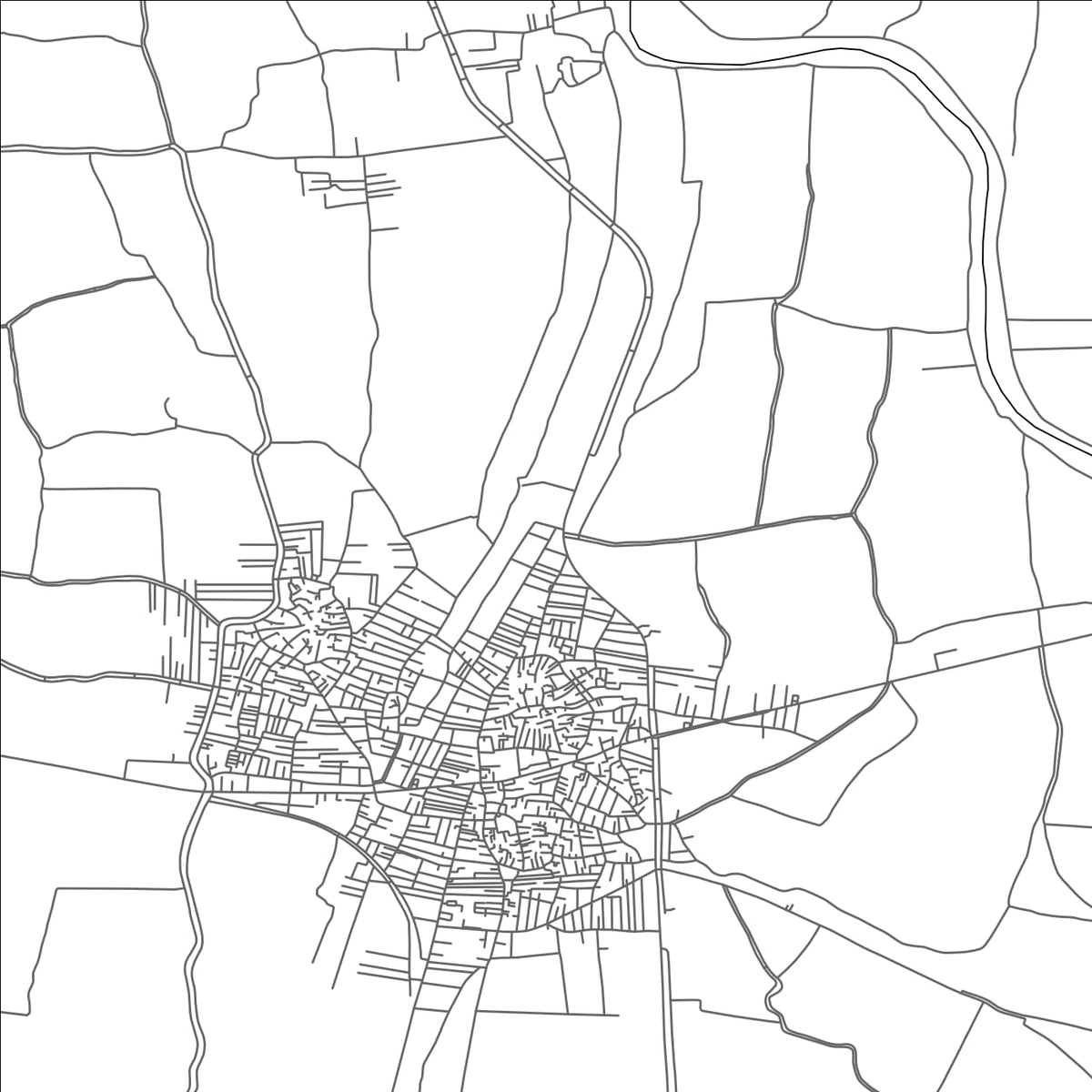 ROAD MAP OF ASH SHUHADA', EGYPT BY MAPBAKES