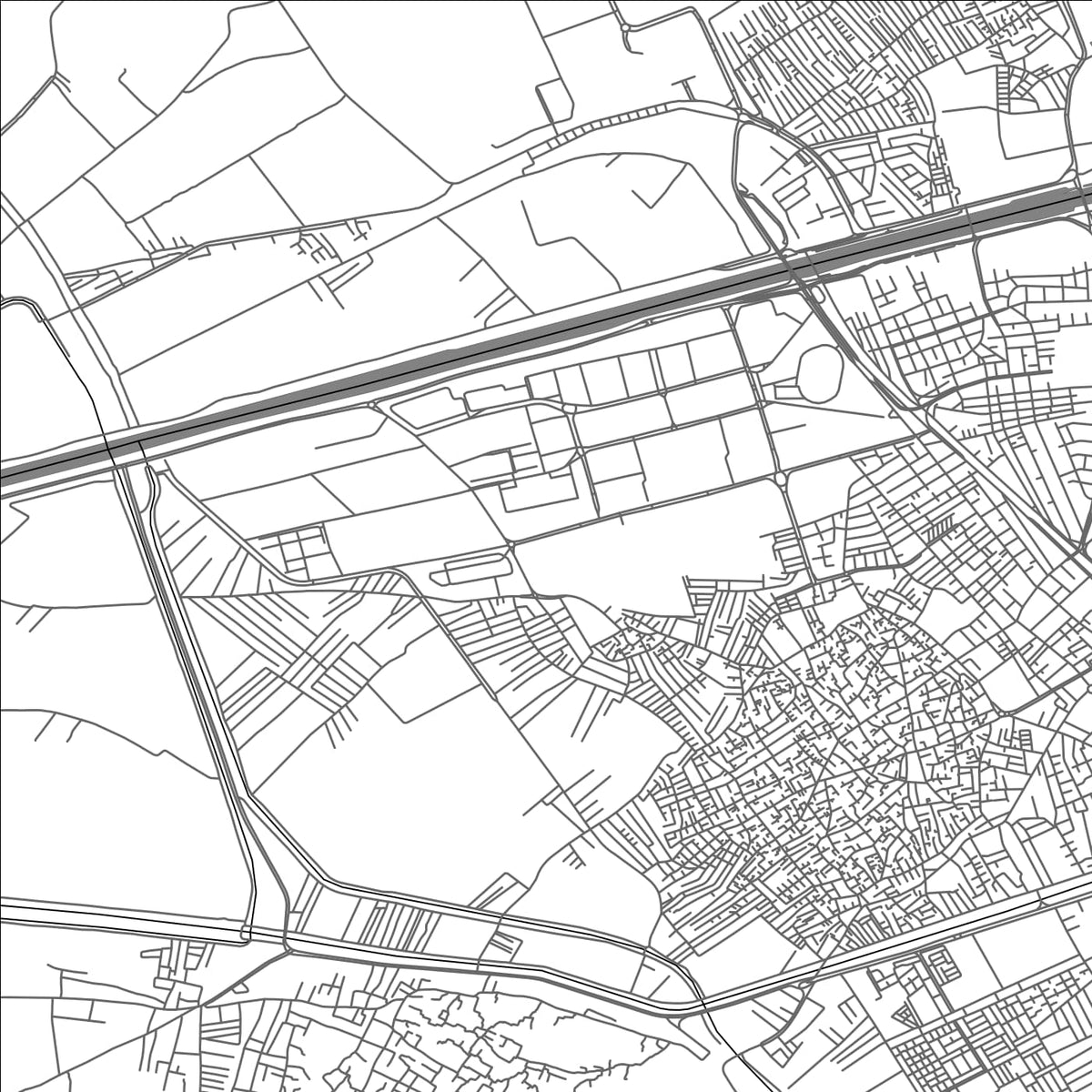 ROAD MAP OF ASYUT, EGYPT BY MAPBAKES