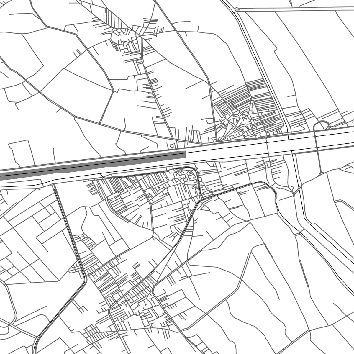ROAD MAP OF BIRQASH, EGYPT BY MAPBAKES