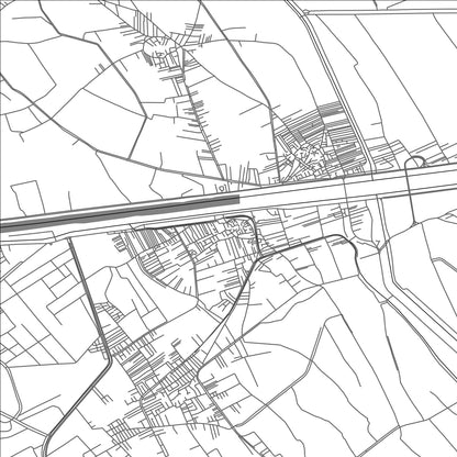 ROAD MAP OF BIRQASH, EGYPT BY MAPBAKES