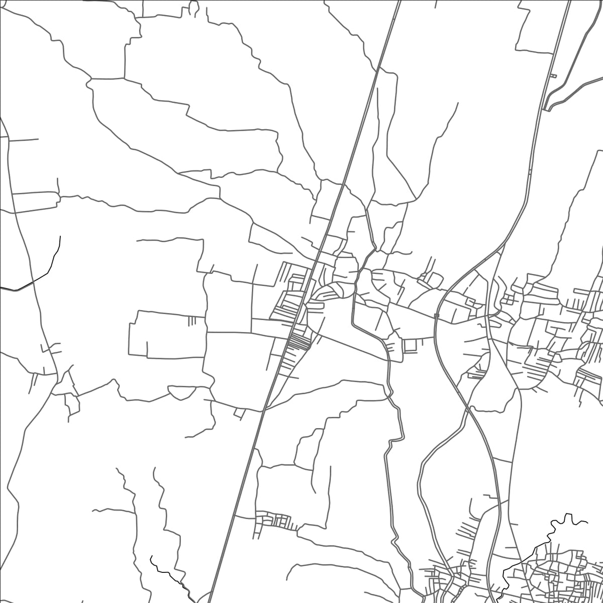 ROAD MAP OF BIYAHMU, EGYPT BY MAPBAKES