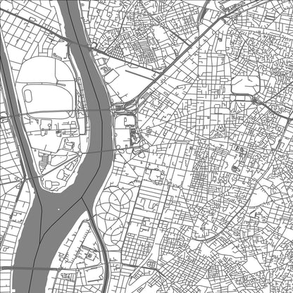 ROAD MAP OF CAIRO, EGYPT BY MAPBAKES