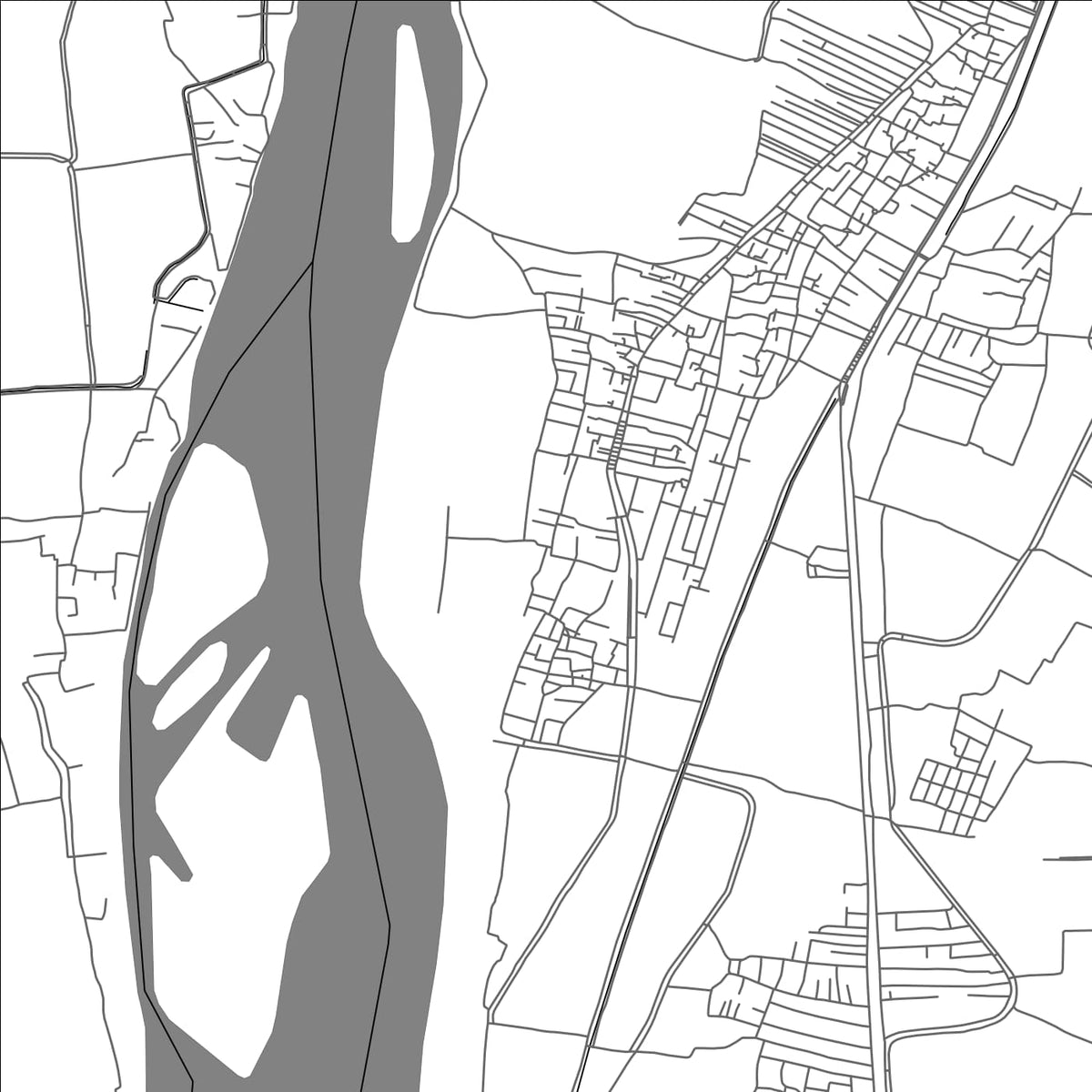 ROAD MAP OF DARAW, EGYPT BY MAPBAKES