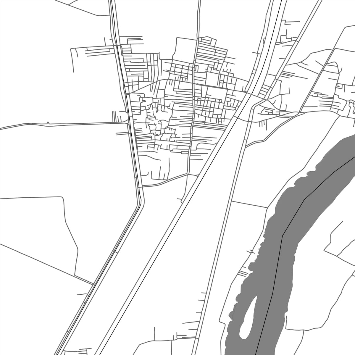 ROAD MAP OF DAYR MAWAS, EGYPT BY MAPBAKES