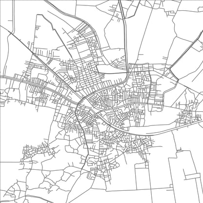 ROAD MAP OF FAQUS, EGYPT BY MAPBAKES