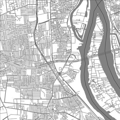 ROAD MAP OF GIZA, EGYPT BY MAPBAKES