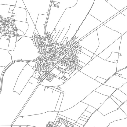 ROAD MAP OF HIHYA, EGYPT BY MAPBAKES