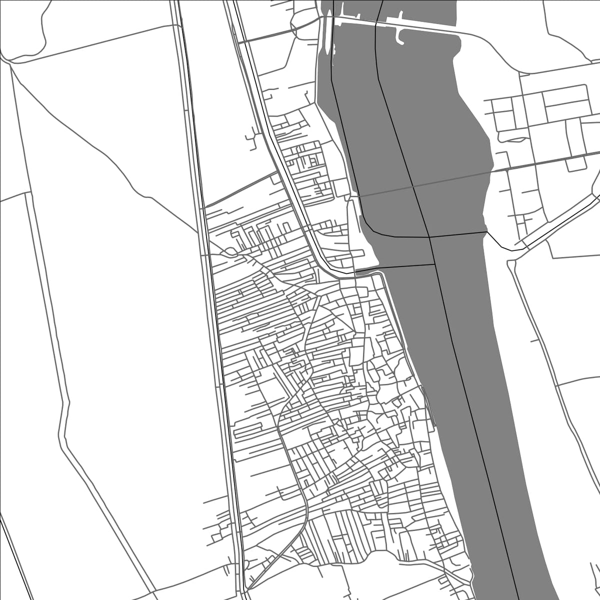 ROAD MAP OF ISNA, EGYPT BY MAPBAKES