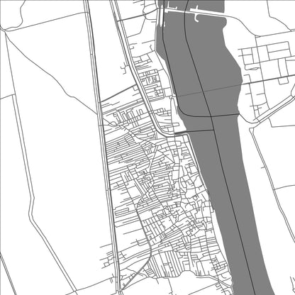 ROAD MAP OF ISNA, EGYPT BY MAPBAKES