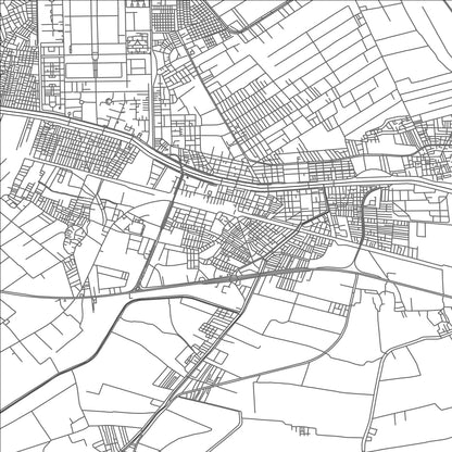 ROAD MAP OF KAFR AD DAWWAR, EGYPT BY MAPBAKES