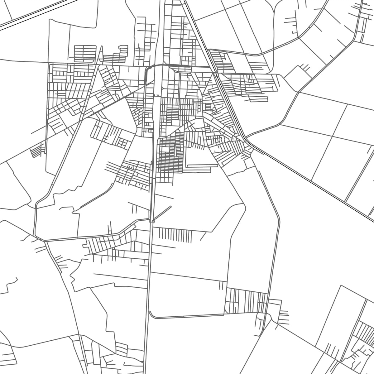 ROAD MAP OF KAWM UMBU, EGYPT BY MAPBAKES