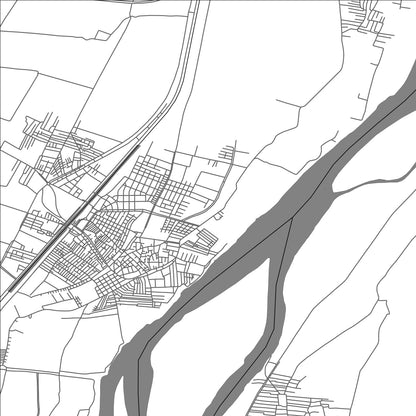 ROAD MAP OF MAGHAGHAH, EGYPT BY MAPBAKES