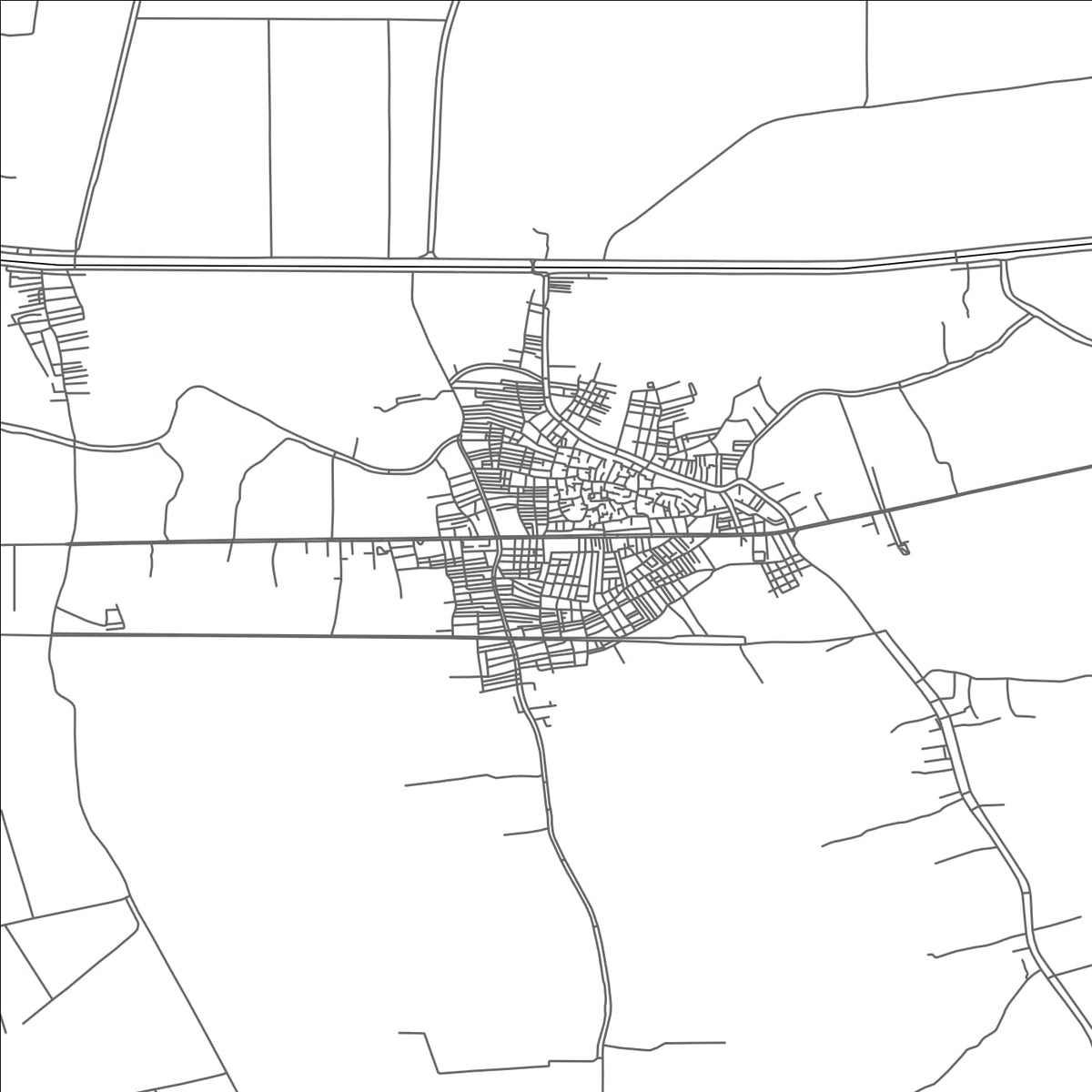 ROAD MAP OF MIT SALSIL, EGYPT BY MAPBAKES