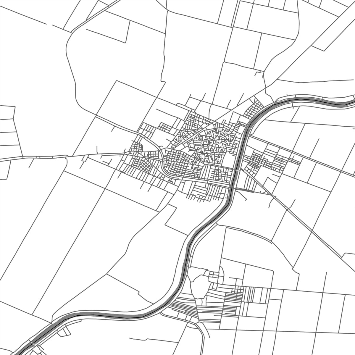 ROAD MAP OF NABARUH, EGYPT BY MAPBAKES