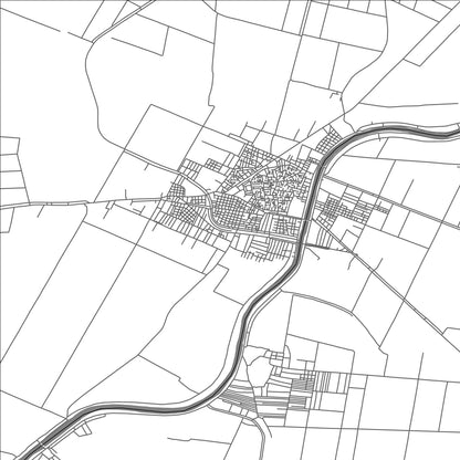 ROAD MAP OF NABARUH, EGYPT BY MAPBAKES