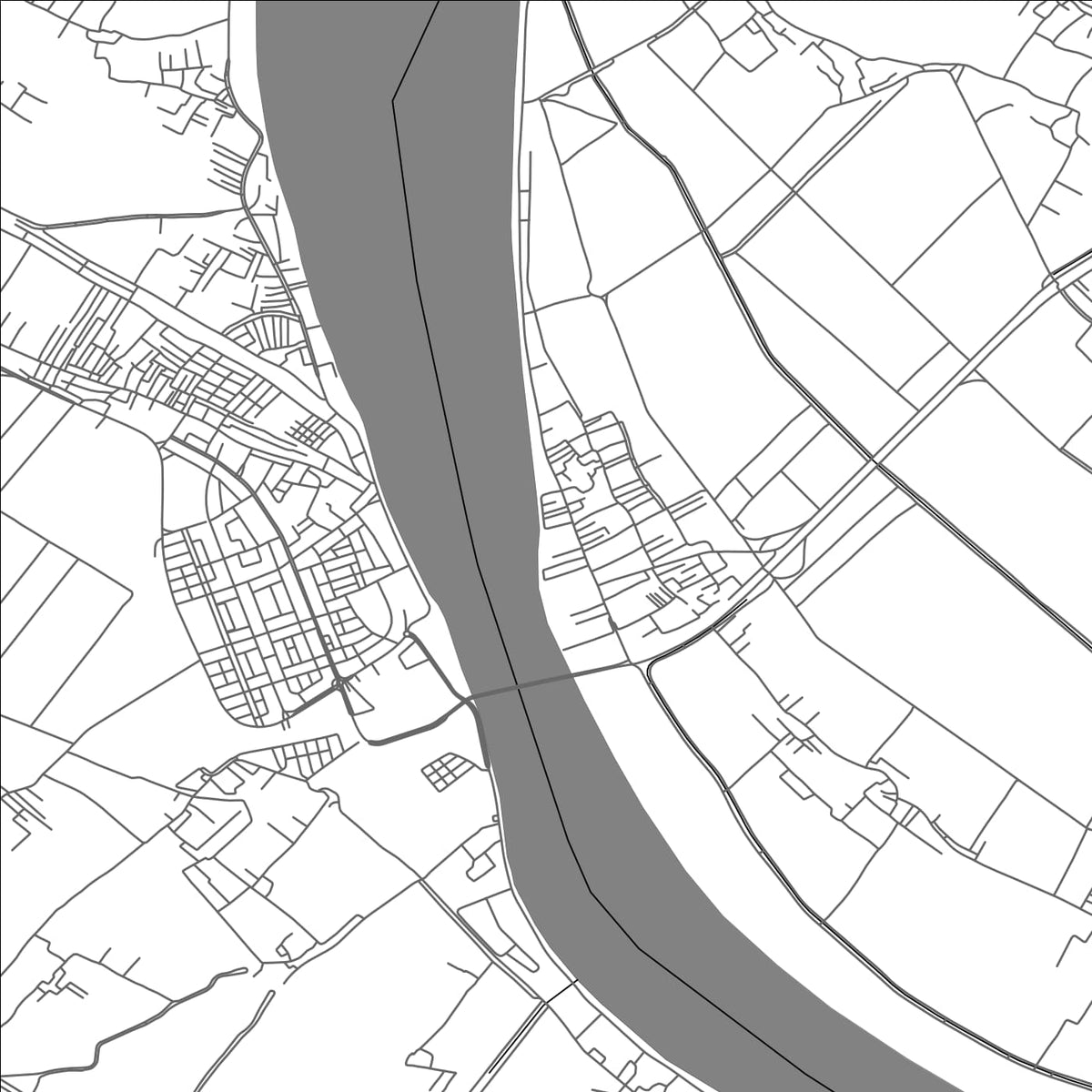 ROAD MAP OF NAJ` HAMMADI, EGYPT BY MAPBAKES